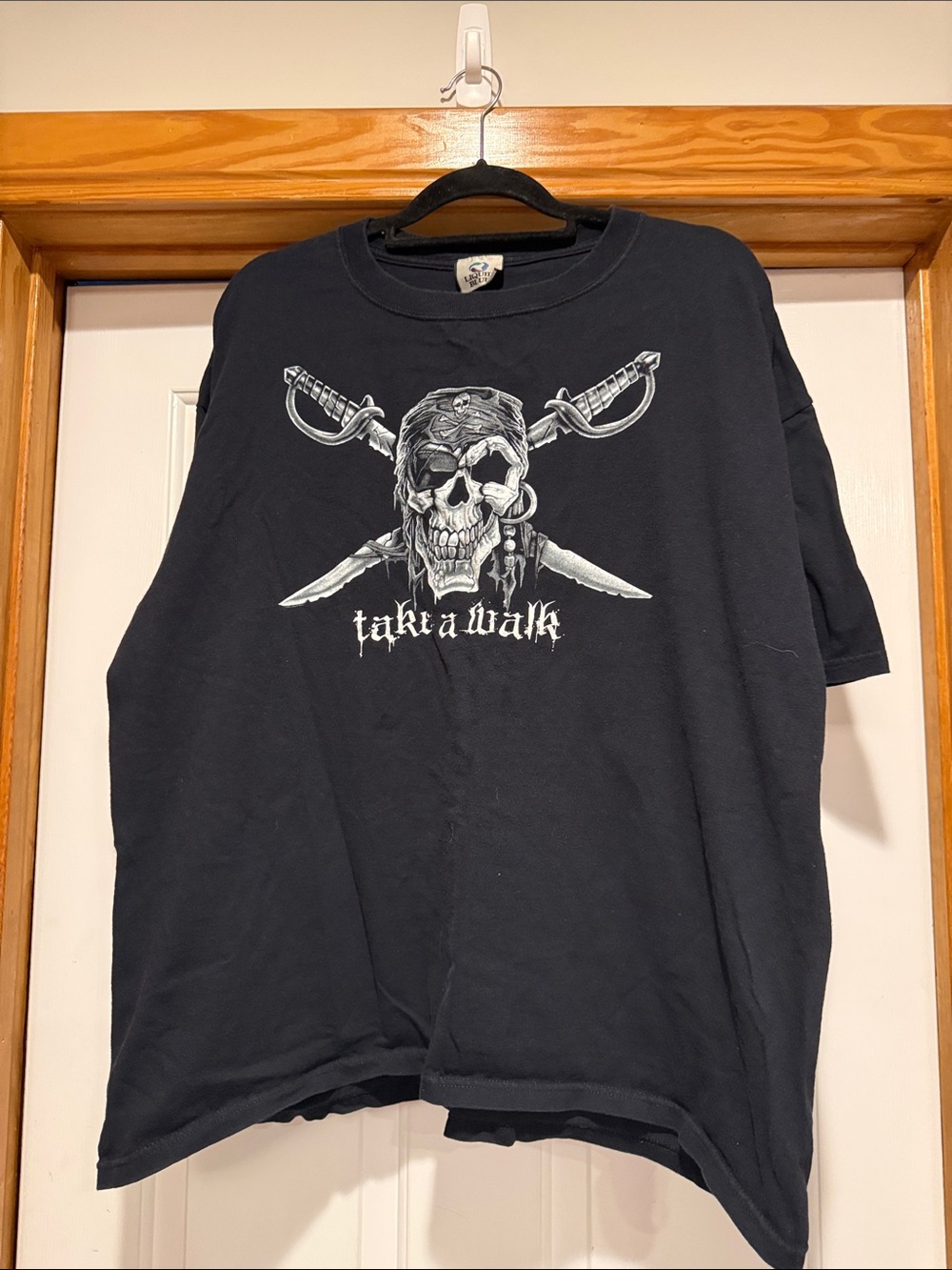 Liquid Blue Black Skull & Swords Short-Sleeve Tee